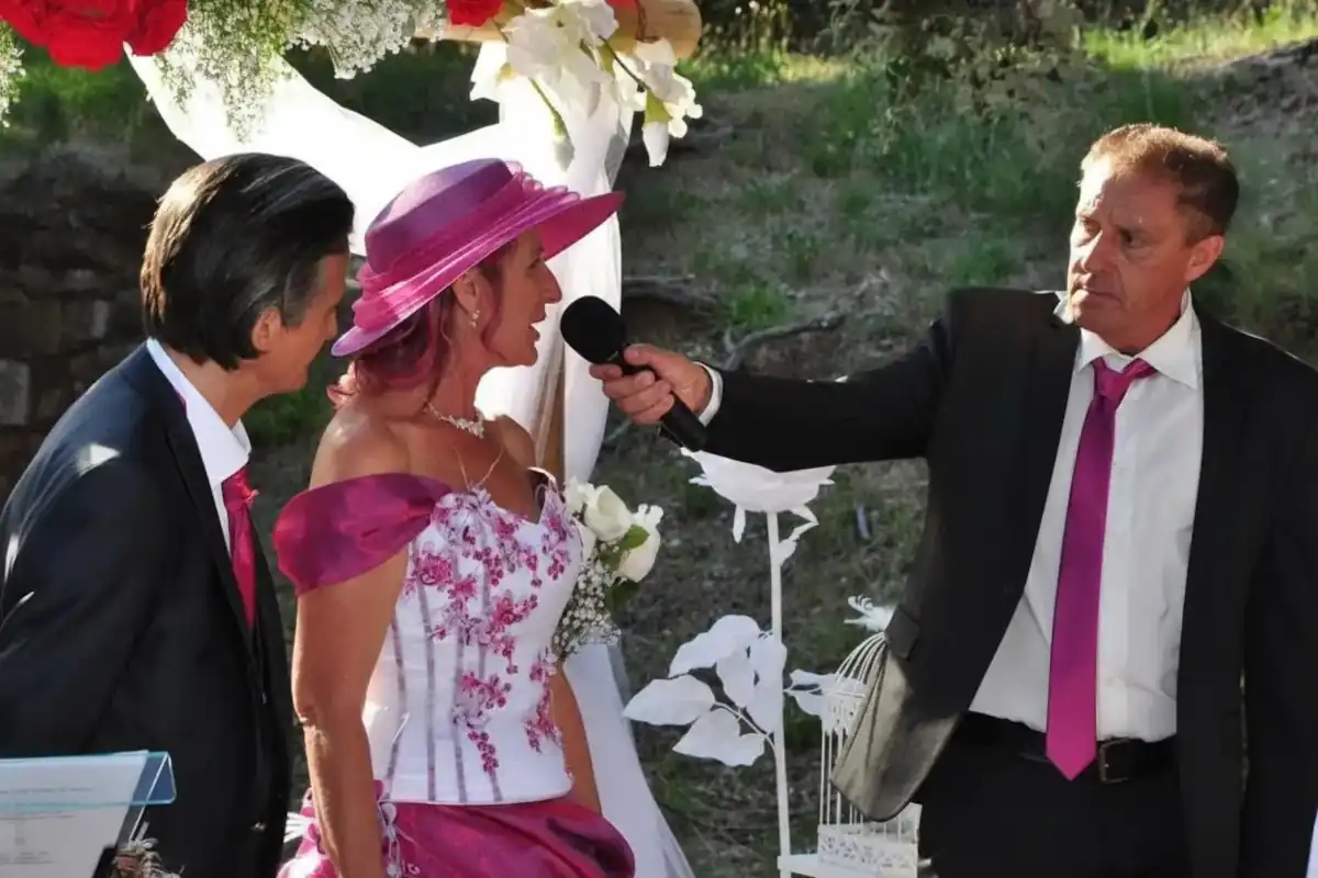 Cérémonie de mariage dans un grand domaine viticole de l'Hérault